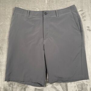 PGA Tour Golf Shorts Men's Size 34 Gray Stretch 10” Inseam